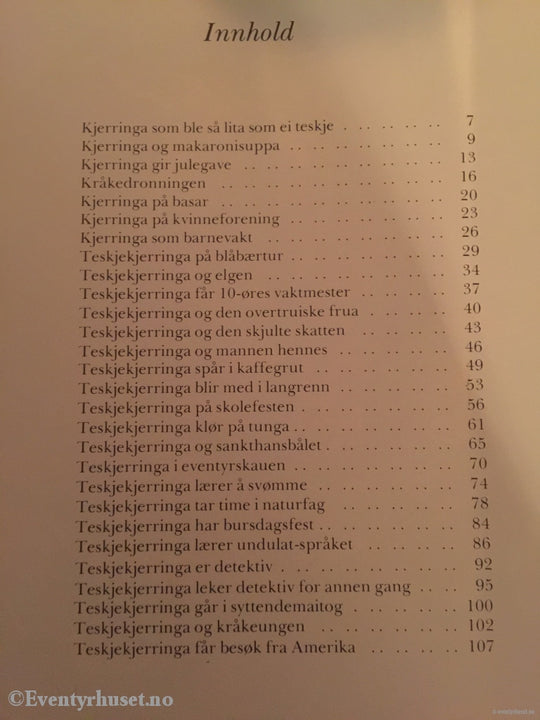 Alf Prøysen. 1981. På Eventyr Med Teskjekjerringa. Fortelling