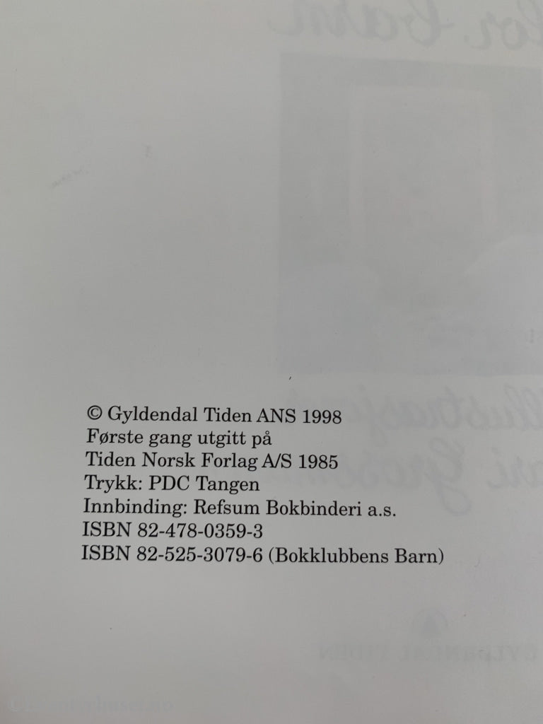 Alf Prøysen. 1985/98. Julebok For Barn. Fortelling