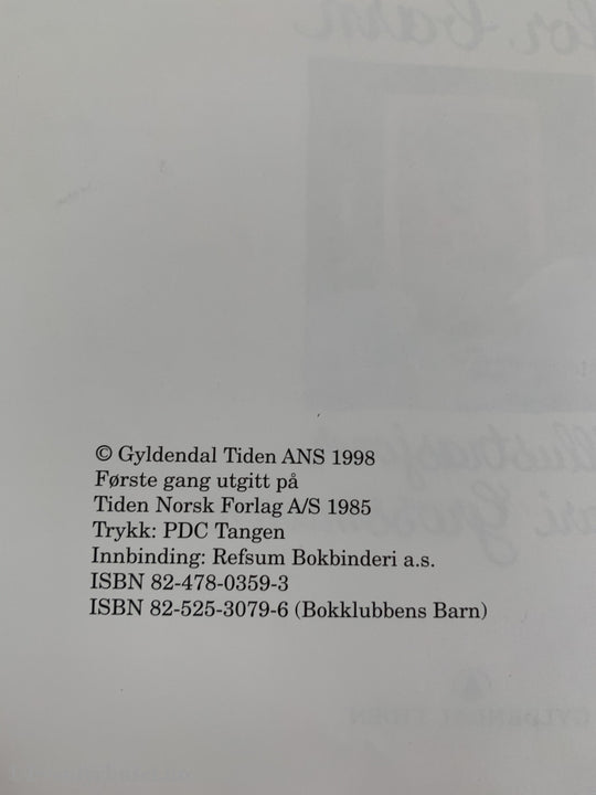 Alf Prøysen. 1985/98. Julebok For Barn. Fortelling