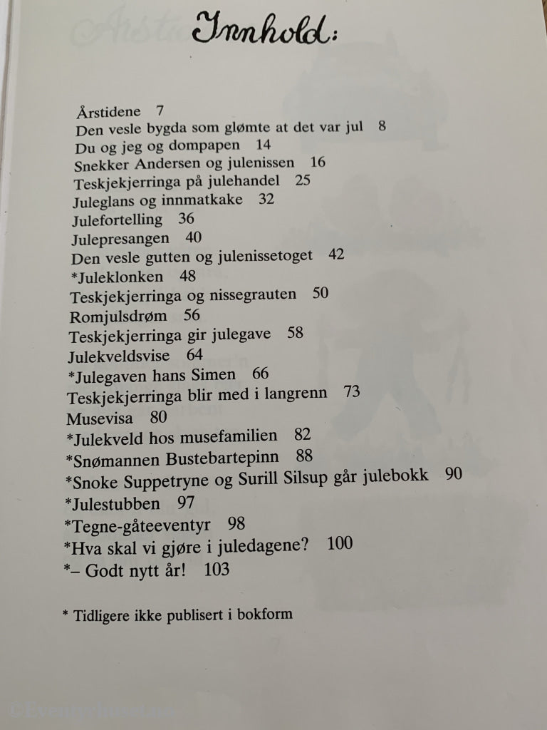 Alf Prøysen. 1985/98. Julebok For Barn. Fortelling