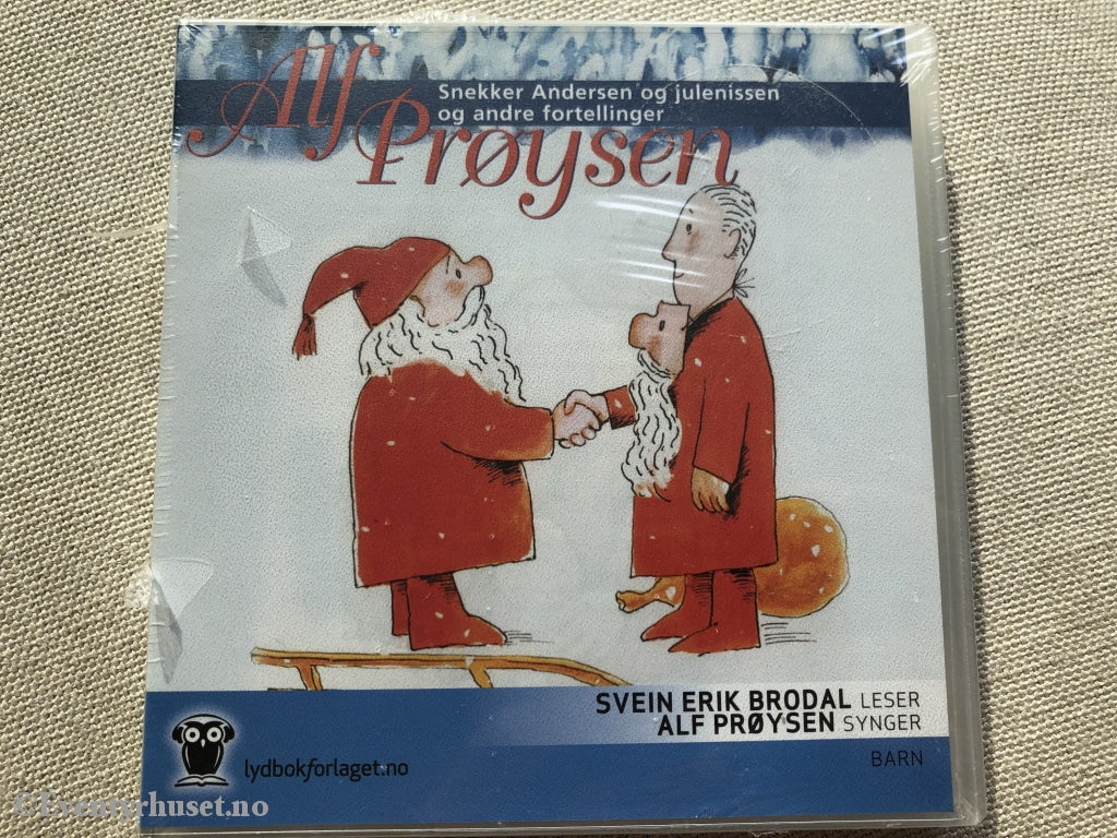 Alf Prøysen. 2006. Snekker Andersen Og Julenissen Andre Fortellinger. Cd. Ny I Plast! Lydbok
