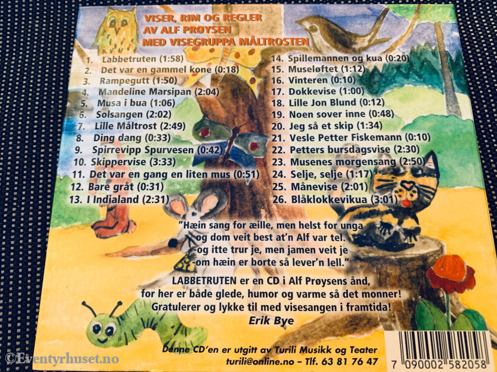 Alf Prøysen – Labbetruten. Barne-CD.