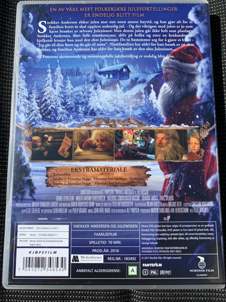 Alf Prøysen. Snekker Andersen Og Julenissen. Dvd. Dvd