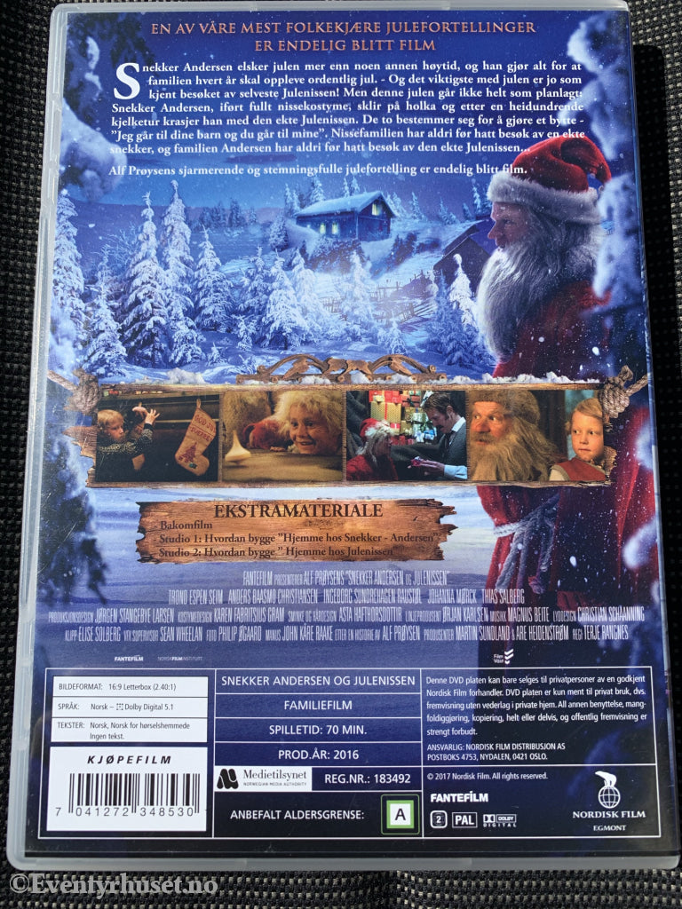 Alf Prøysen. Snekker Andersen Og Julenissen. Dvd. Dvd