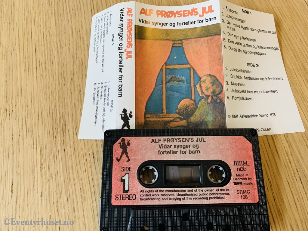 Alf Prøysens Jul. Vidar Synger Og Forteller For Barn. 1991. Kassett. Kassett (Mc)