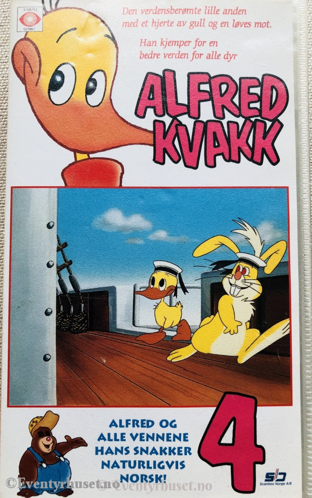 Alfred Kvakk 4. Vhs. Vhs