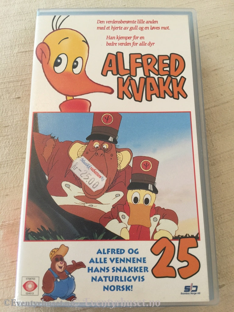 Alfred Kvakk. Nr. 25. Vhs. Vhs