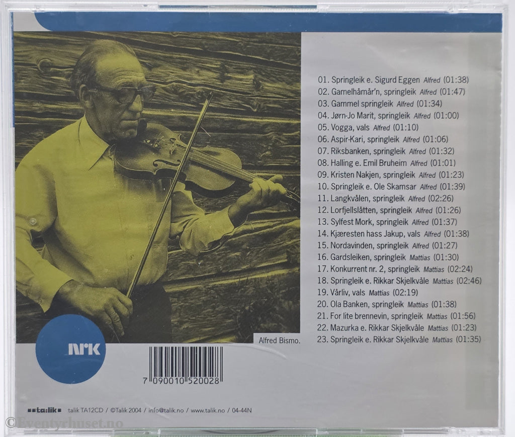 Alfred og Mattias Bismo – Fele . Musikk-CD.