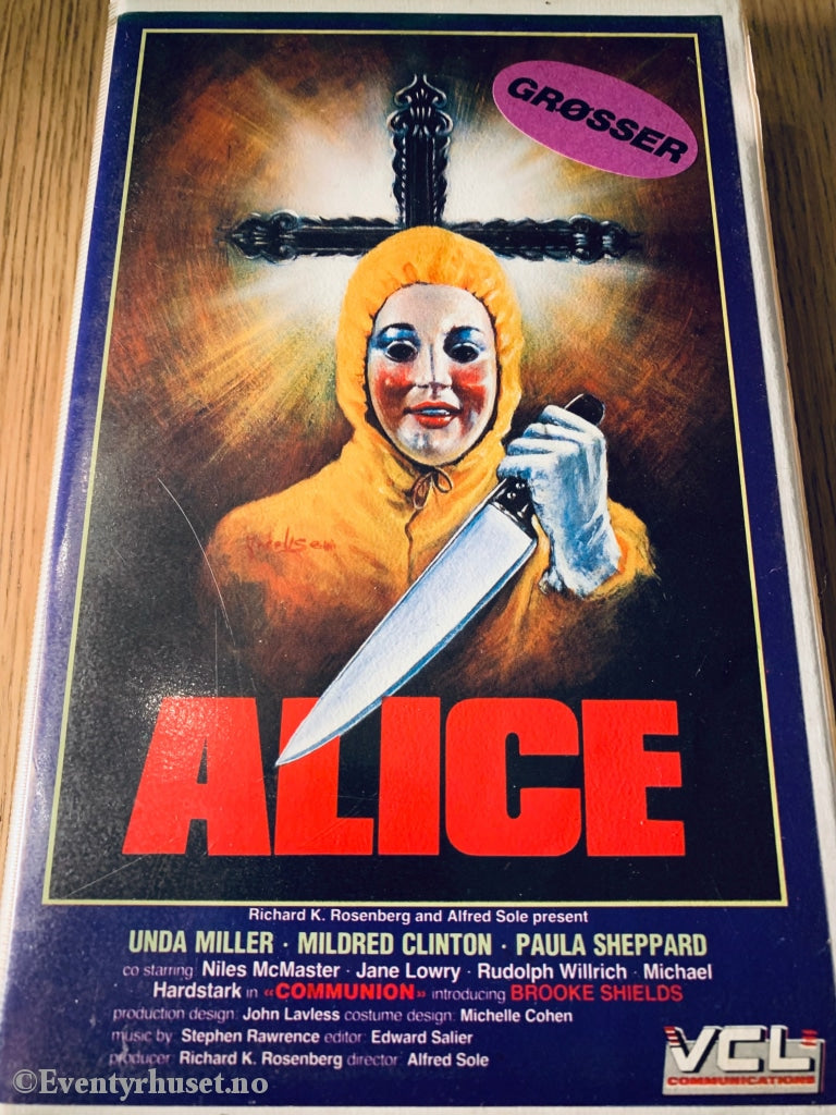 Alice. 1985. Vhs Big Box.