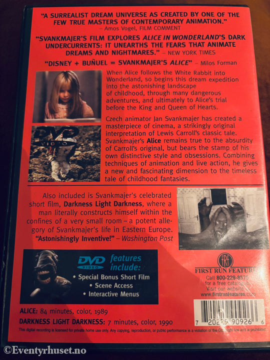 Alice. DVD.