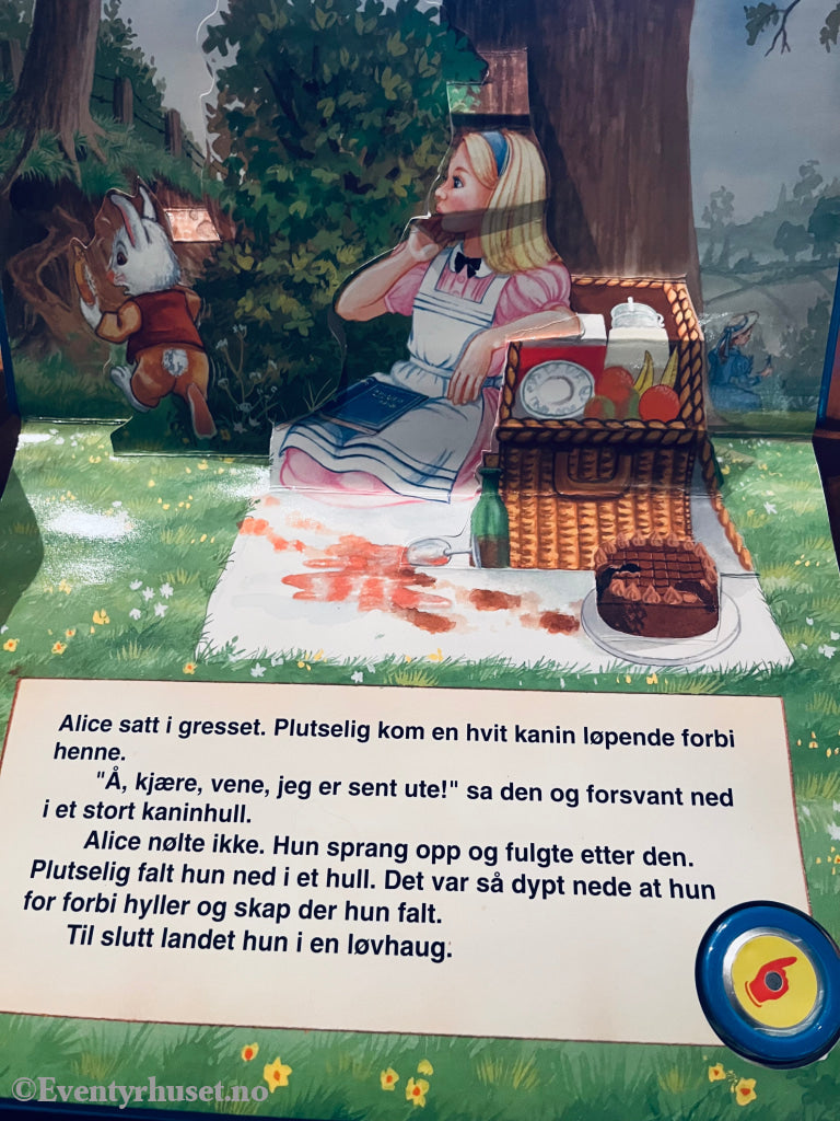 Alice i Eventyrland. Popp-opp-bok med musikk.