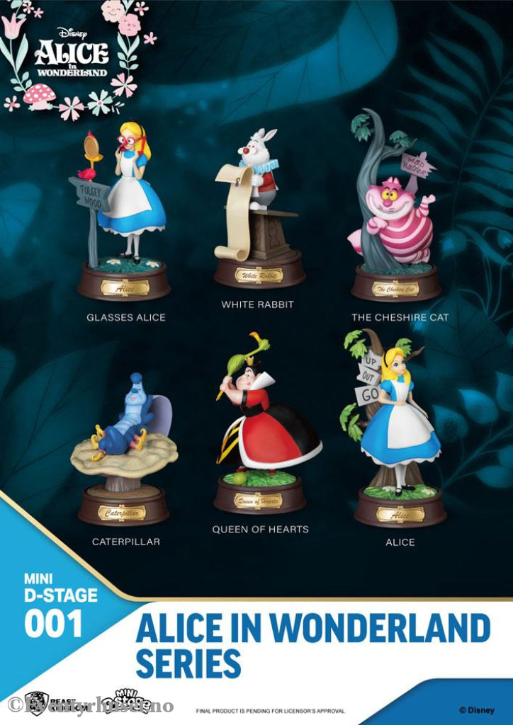 Alice in Wonderland Mini Diorama Stage Statues 6-pack 10 cm Collectibles
