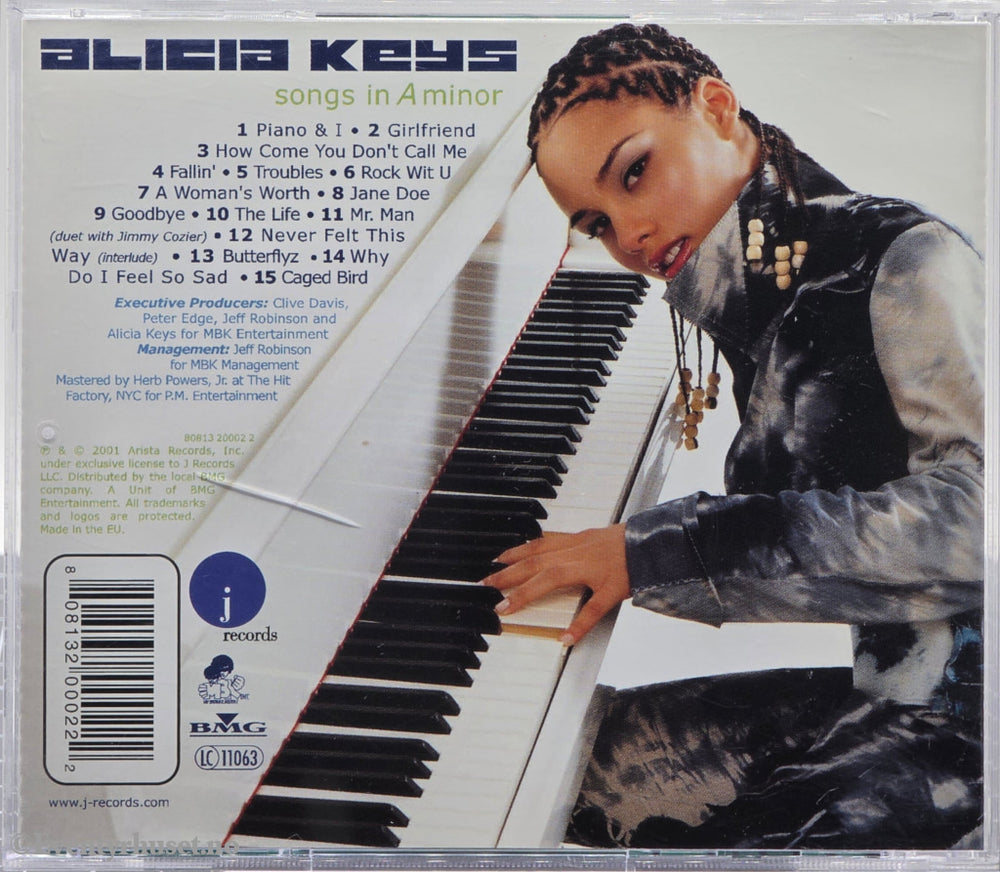 Alicia Keys. Songs in A Minor. 2001 . Musikk-CD.