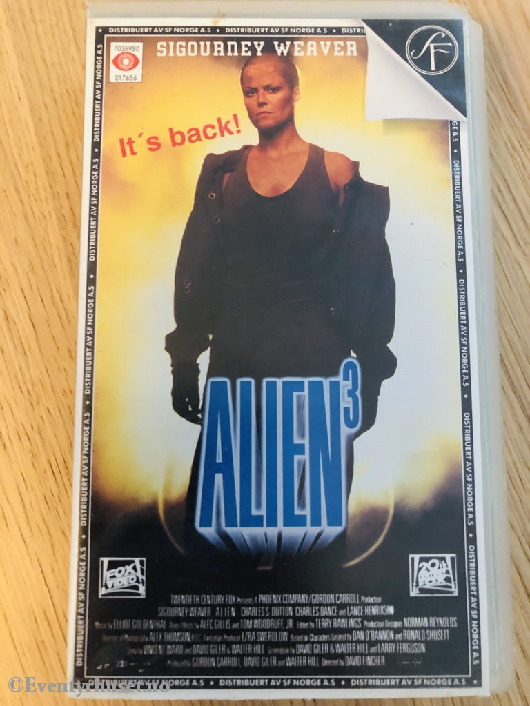 Alien 3. 1992. Vhs. Vhs