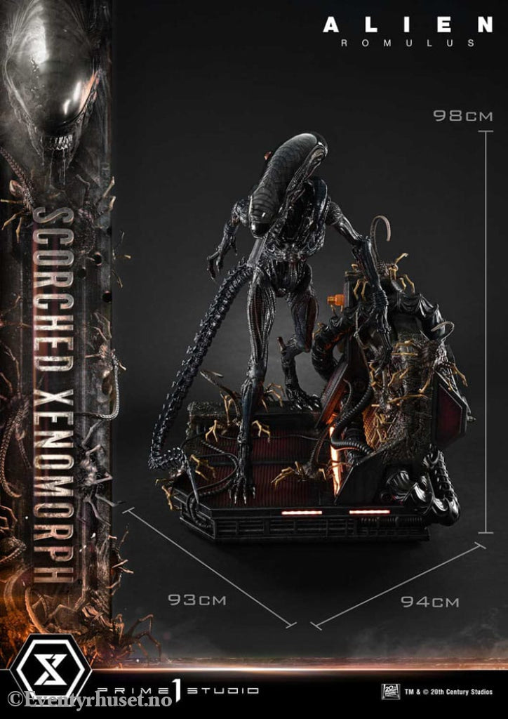 Alien: Romulus Museum Masterline XL Statue 1/3 Scorched Xenomorph Deluxe Bonus Version 98 cm Collectibles