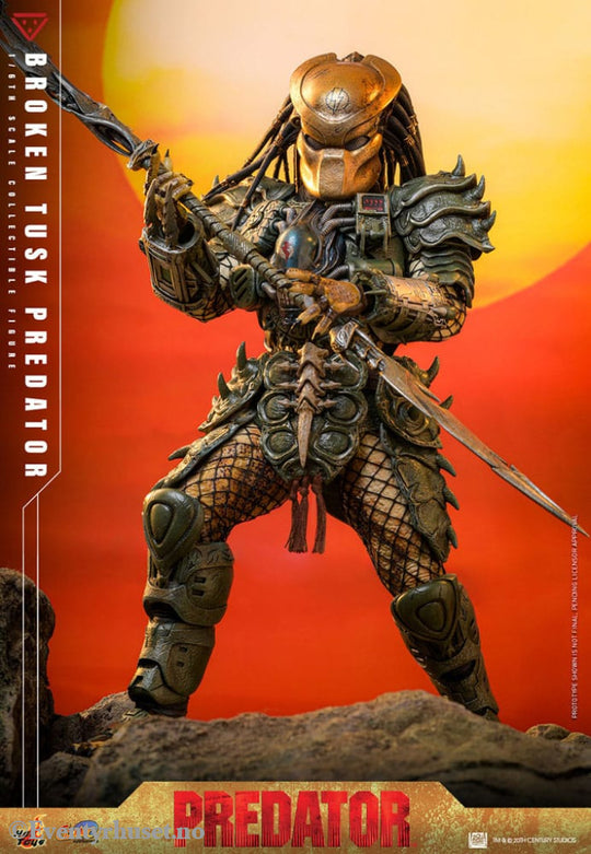 Alien vs. Predator Comic Masterpiece Action Figure 1/6 Broken Tusk Predator 35 cm Toys