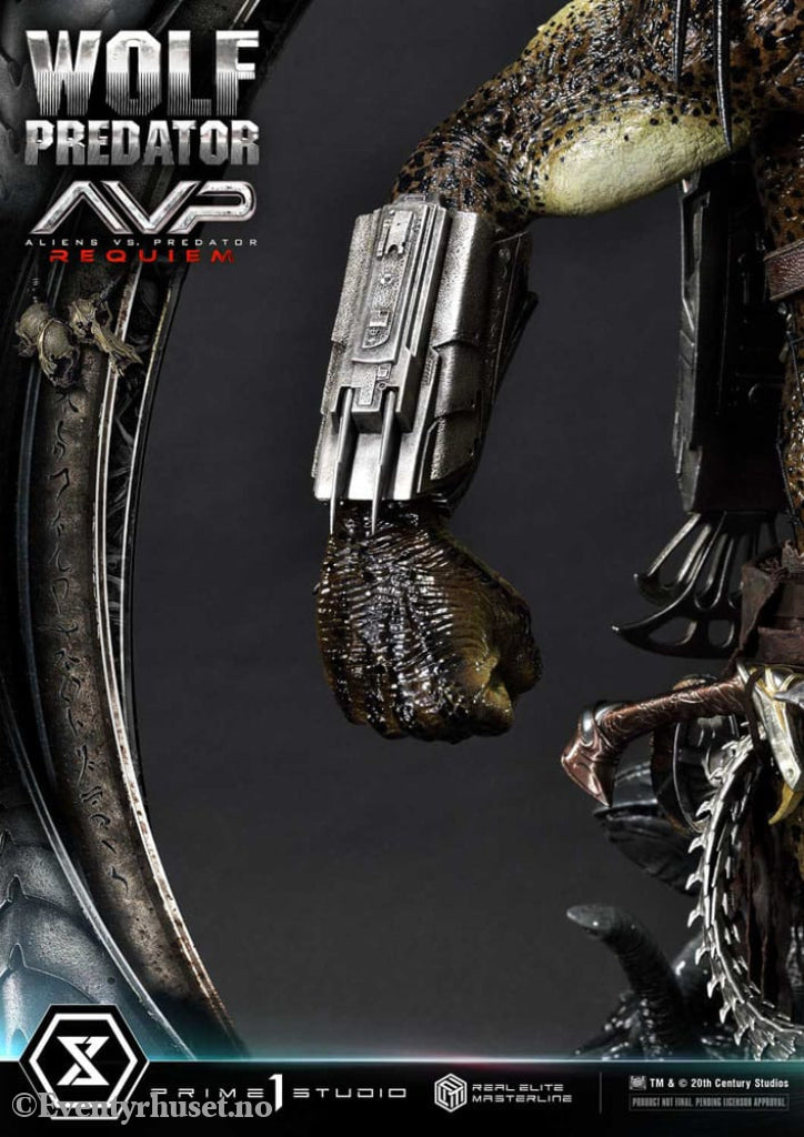 Alien vs. Predator Real Elite Masterline Series Statue 1/3 Requiem Wolf Predator 95 cm Collectibles