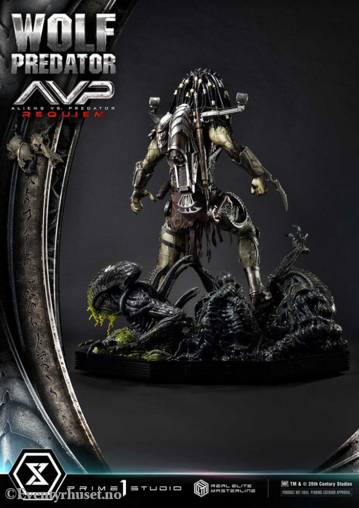 Alien vs. Predator Real Elite Masterline Series Statue 1/3 Requiem Wolf Predator 95 cm Collectibles