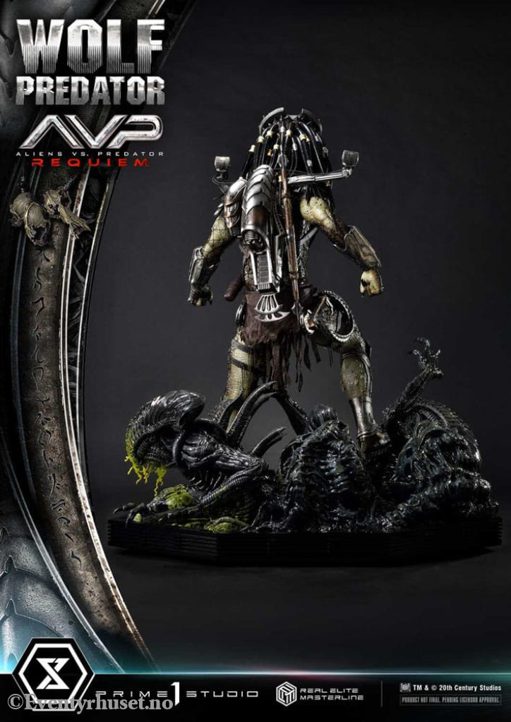 Alien vs. Predator Real Elite Masterline Series Statue 1/3 Requiem Wolf Predator 95 cm Collectibles