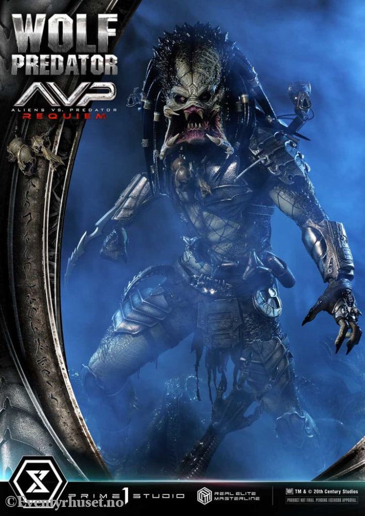 Alien vs. Predator Real Elite Masterline Series Statue 1/3 Requiem Wolf Predator 95 cm Collectibles