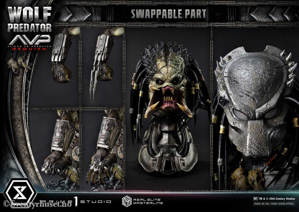 Alien vs. Predator Real Elite Masterline Series Statue 1/3 Requiem Wolf Predator 95 cm Collectibles