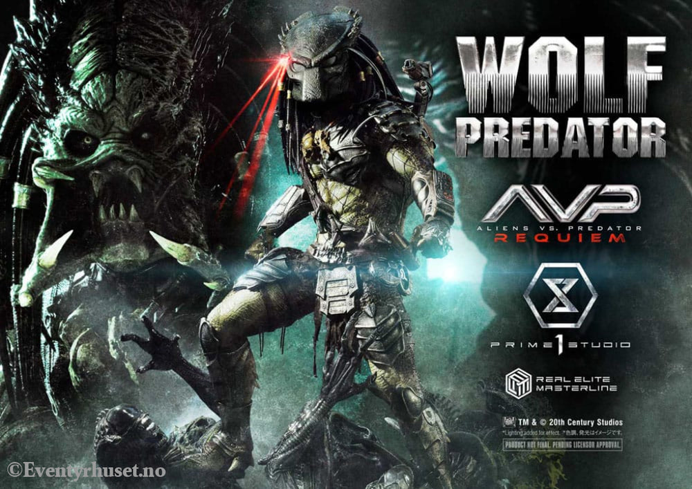 Alien vs. Predator Real Elite Masterline Series Statue 1/3 Requiem Wolf Predator 95 cm Collectibles