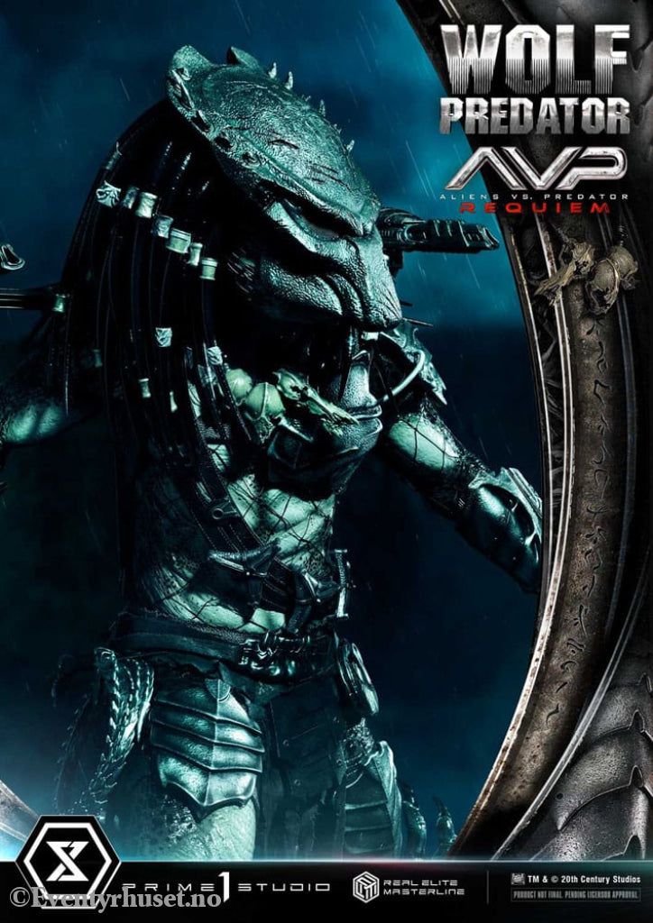 Alien vs. Predator Real Elite Masterline Series Statue 1/3 Requiem Wolf Predator 95 cm Collectibles