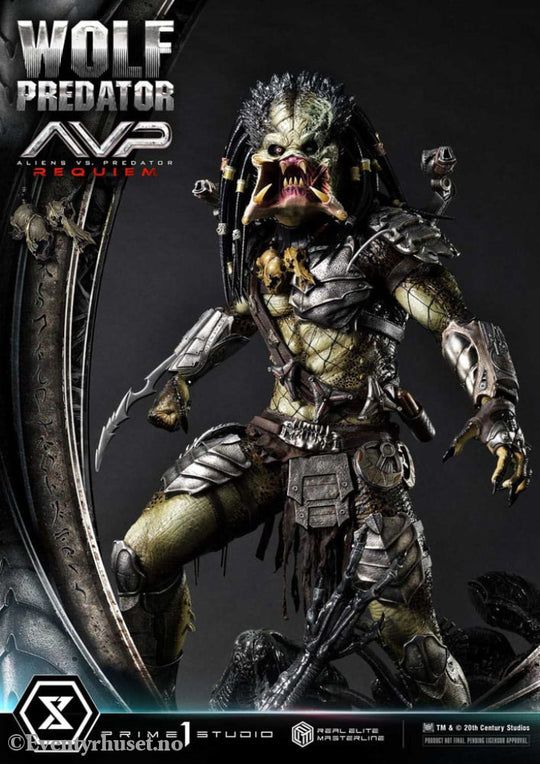 Alien vs. Predator Real Elite Masterline Series Statue 1/3 Requiem Wolf Predator 95 cm Collectibles