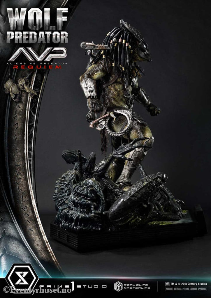 Alien vs. Predator Real Elite Masterline Series Statue 1/3 Requiem Wolf Predator 95 cm Collectibles