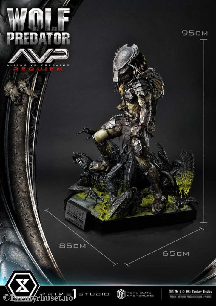 Alien vs. Predator Real Elite Masterline Series Statue 1/3 Requiem Wolf Predator 95 cm Collectibles