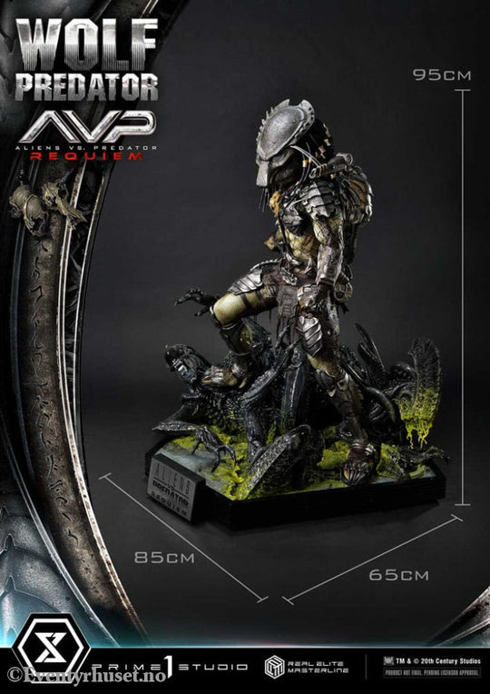 Alien vs. Predator Real Elite Masterline Series Statue 1/3 Requiem Wolf Predator 95 cm Collectibles