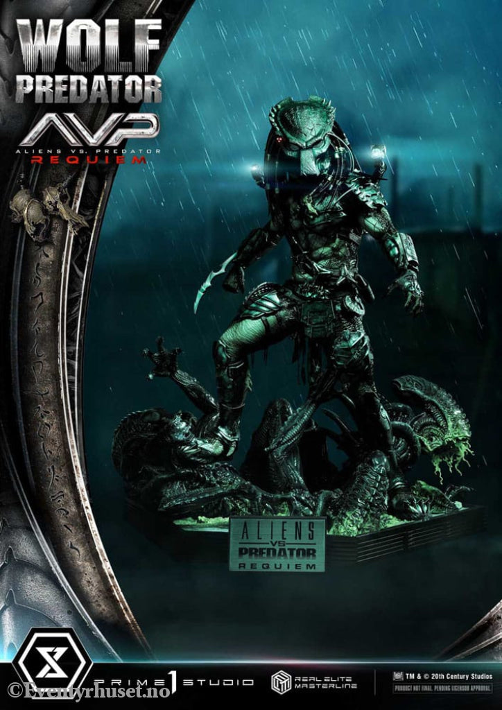 Alien vs. Predator Real Elite Masterline Series Statue 1/3 Requiem Wolf Predator 95 cm Collectibles