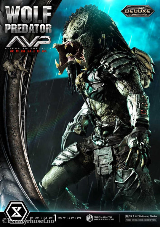 Alien vs. Predator Real Elite Masterline Series Statue 1/3 Requiem Wolf Predator Deluxe Bonus Ver. 95 cm Collectibles