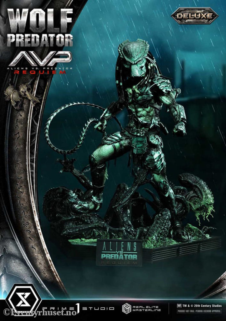 Alien vs. Predator Real Elite Masterline Series Statue 1/3 Requiem Wolf Predator Deluxe Bonus Ver. 95 cm Collectibles