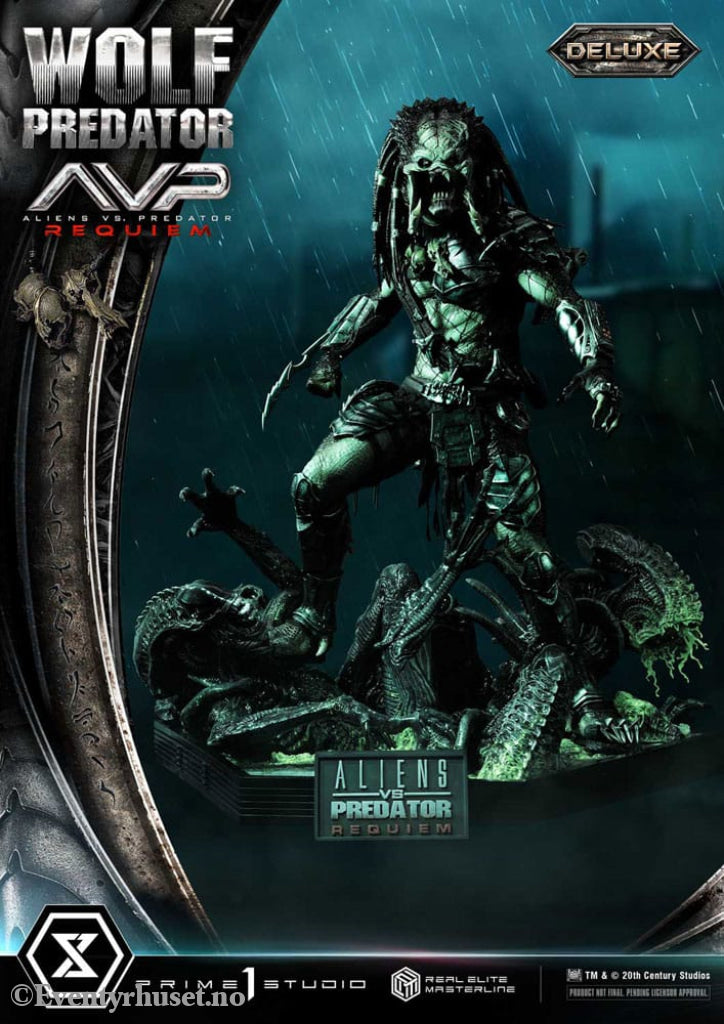 Alien vs. Predator Real Elite Masterline Series Statue 1/3 Requiem Wolf Predator Deluxe Bonus Ver. 95 cm Collectibles