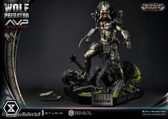 Alien vs. Predator Real Elite Masterline Series Statue 1/3 Requiem Wolf Predator Deluxe Bonus Ver. 95 cm Collectibles