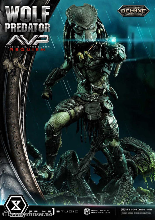 Alien vs. Predator Real Elite Masterline Series Statue 1/3 Requiem Wolf Predator Deluxe Bonus Ver. 95 cm Collectibles