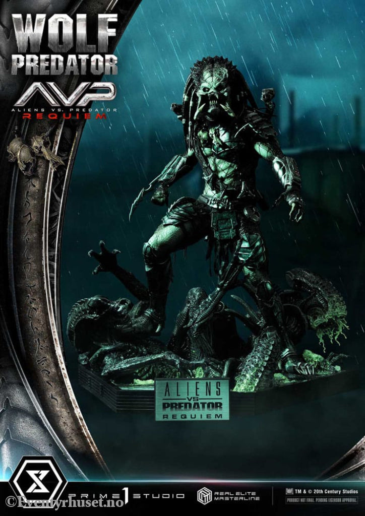 Alien vs. Predator Real Elite Masterline Series Statue 1/3 Requiem Wolf Predator Deluxe Bonus Ver. 95 cm Collectibles