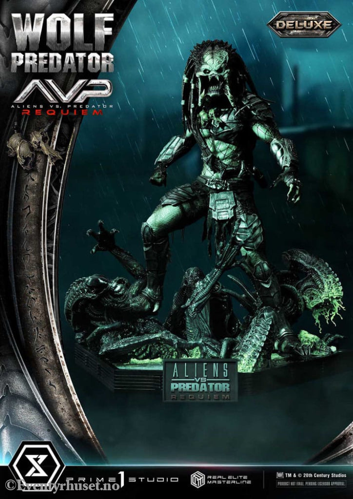 Alien vs. Predator Real Elite Masterline Series Statue 1/3 Requiem Wolf Predator Deluxe Bonus Ver. 95 cm Collectibles