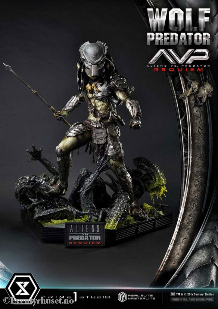 Alien vs. Predator Real Elite Masterline Series Statue 1/3 Requiem Wolf Predator Deluxe Ver. 95 cm Collectibles