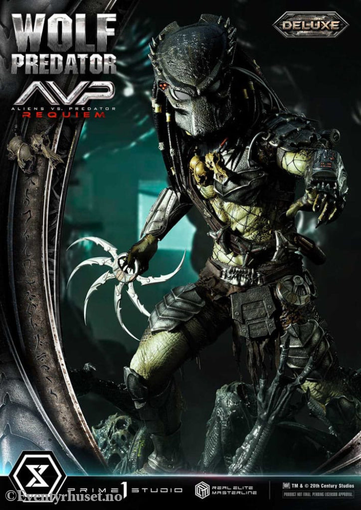 Alien vs. Predator Real Elite Masterline Series Statue 1/3 Requiem Wolf Predator Deluxe Ver. 95 cm Collectibles