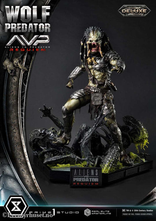 Alien vs. Predator Real Elite Masterline Series Statue 1/3 Requiem Wolf Predator Deluxe Ver. 95 cm Collectibles