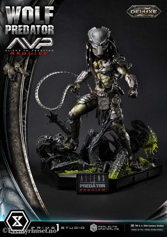 Alien vs. Predator Real Elite Masterline Series Statue 1/3 Requiem Wolf Predator Deluxe Ver. 95 cm Collectibles