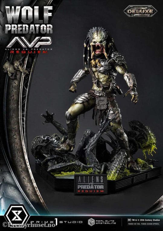 Alien vs. Predator Real Elite Masterline Series Statue 1/3 Requiem Wolf Predator Deluxe Ver. 95 cm Collectibles