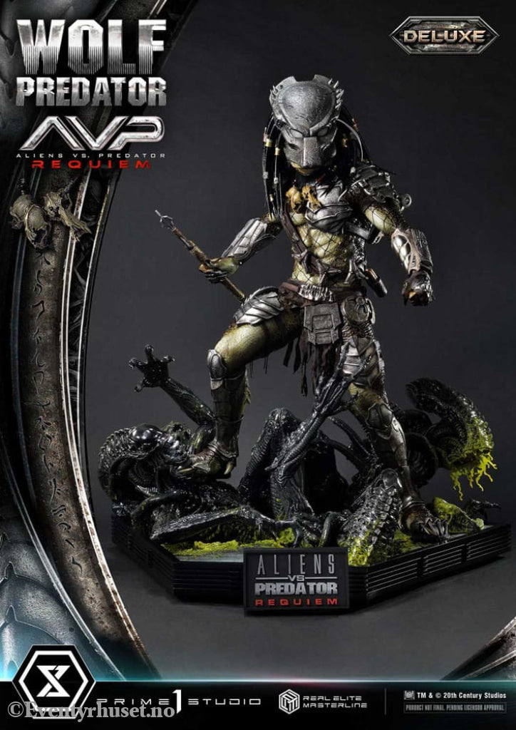 Alien vs. Predator Real Elite Masterline Series Statue 1/3 Requiem Wolf Predator Deluxe Ver. 95 cm Collectibles