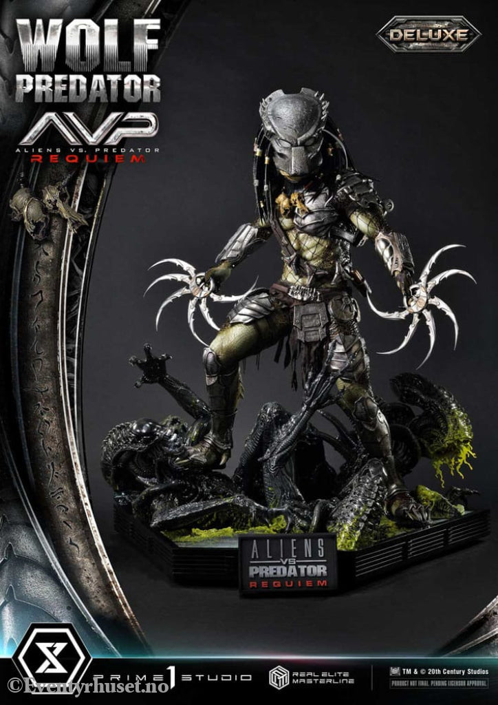 Alien vs. Predator Real Elite Masterline Series Statue 1/3 Requiem Wolf Predator Deluxe Ver. 95 cm Collectibles