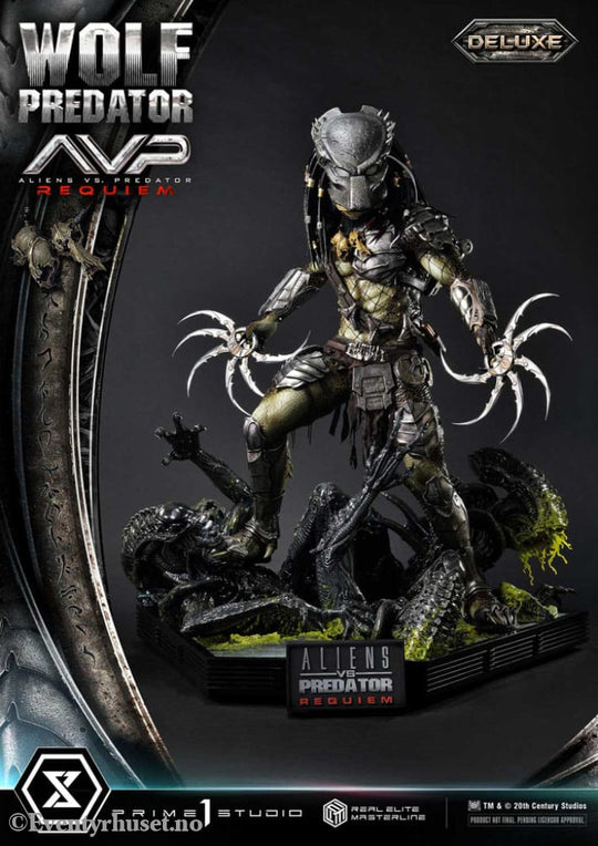 Alien vs. Predator Real Elite Masterline Series Statue 1/3 Requiem Wolf Predator Deluxe Ver. 95 cm Collectibles