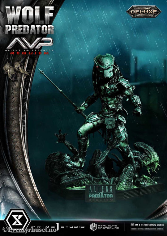 Alien vs. Predator Real Elite Masterline Series Statue 1/3 Requiem Wolf Predator Deluxe Ver. 95 cm Collectibles