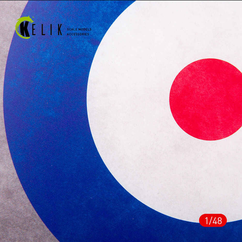 United Kingdom Roundel - Acrylic 3 mm (240 x 240 mm) (190g) (1/72 - 1/48)