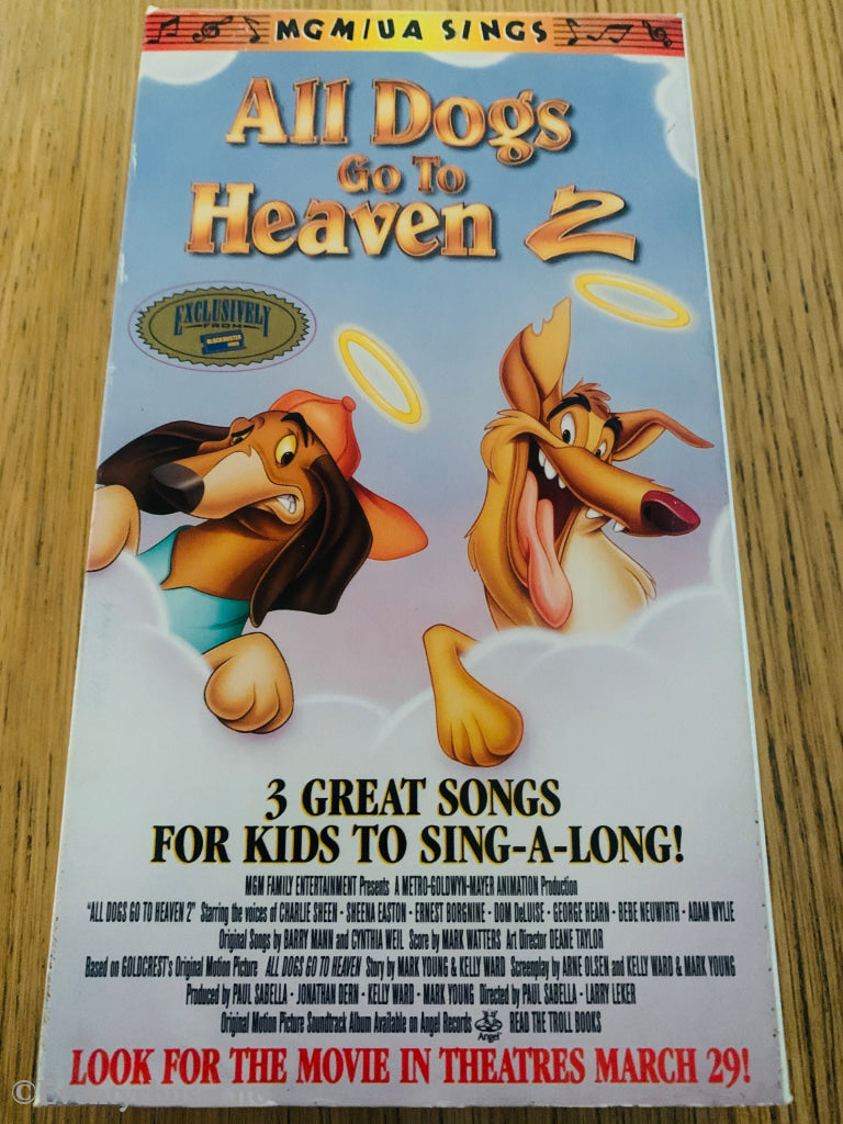 All Dogs Go to Heaven 2 1996 VHS.
